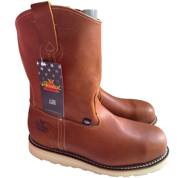 Thorogood Work Boots 11" Wellington Men's 11.5D Steel Toe, EH Leather 804-4205 - Picture 2 of 11